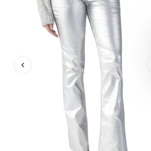 Sanctuary Silver Flare Pants silver